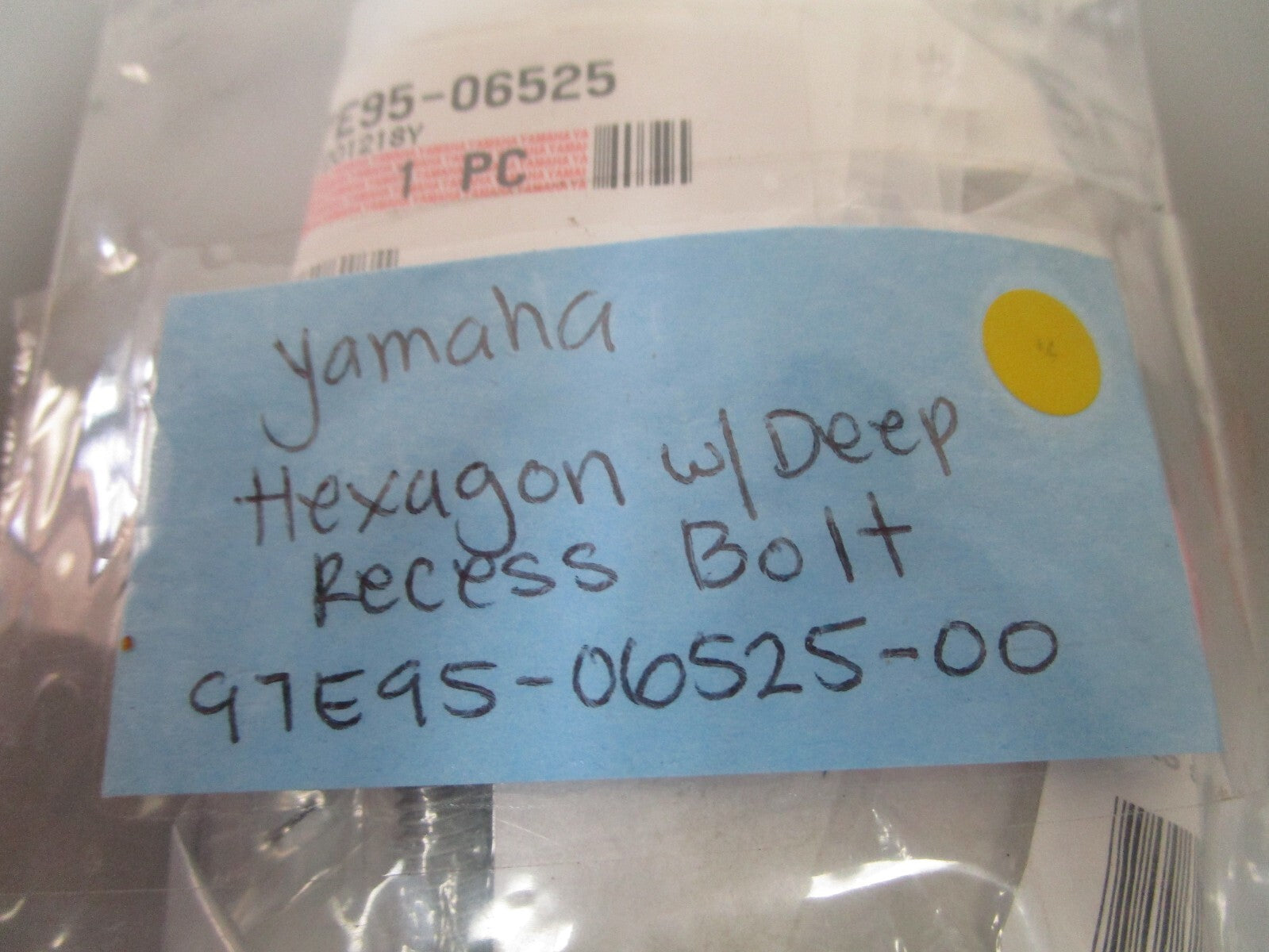 *NEW OEM* (LOT OF 5) 0810 Yamaha Hexagon w/ Deep Recess Bolt 97E95-06525-00
