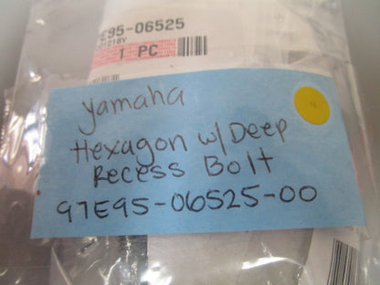 *NEW OEM* (LOT OF 5) 0810 Yamaha Hexagon w/ Deep Recess Bolt 97E95-06525-00
