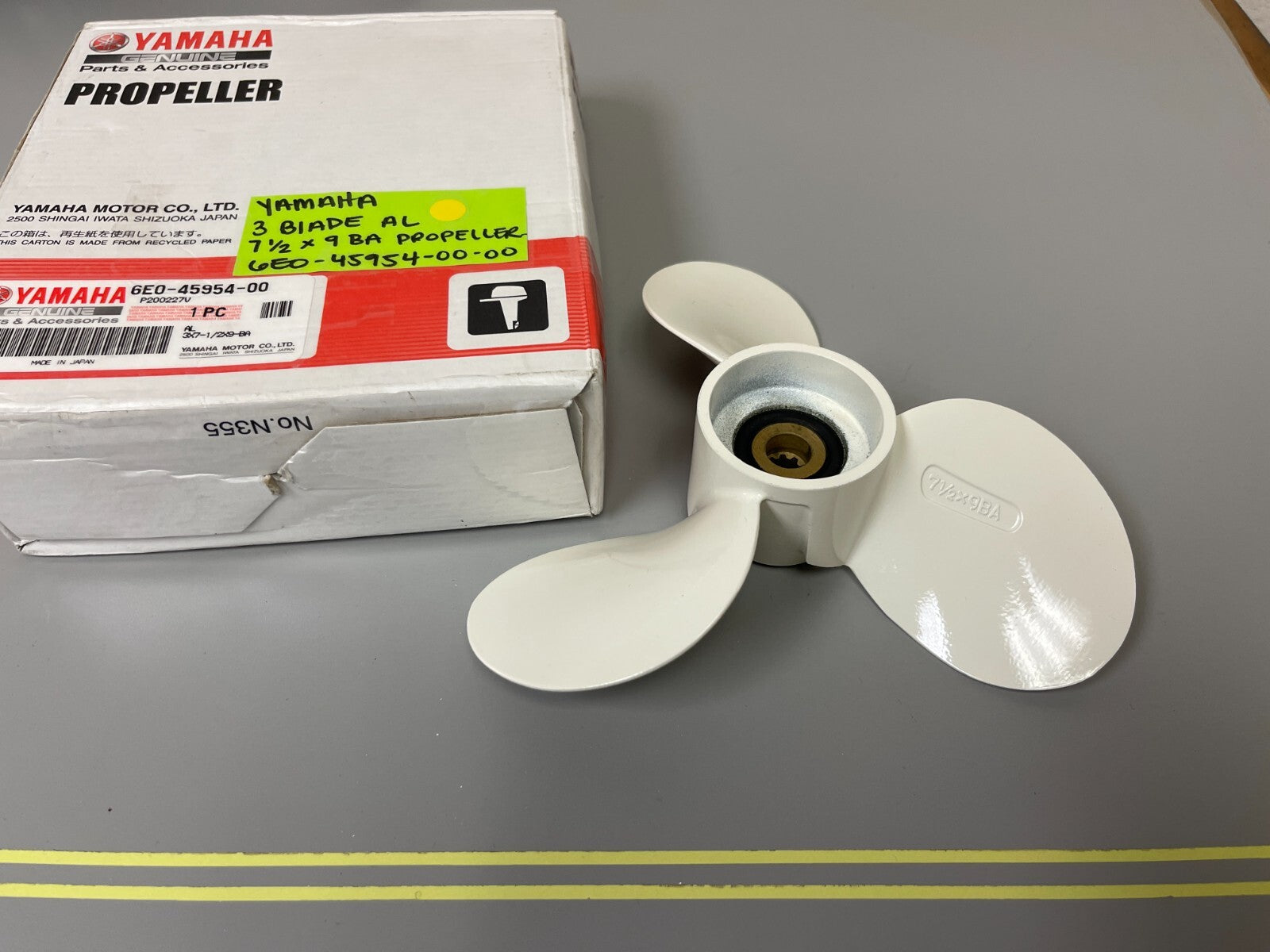 *NEW OEM* 0720 Yamaha 3 Blade Aluminum 7½  x 9 BA Propeller 6E0-45954-00-00