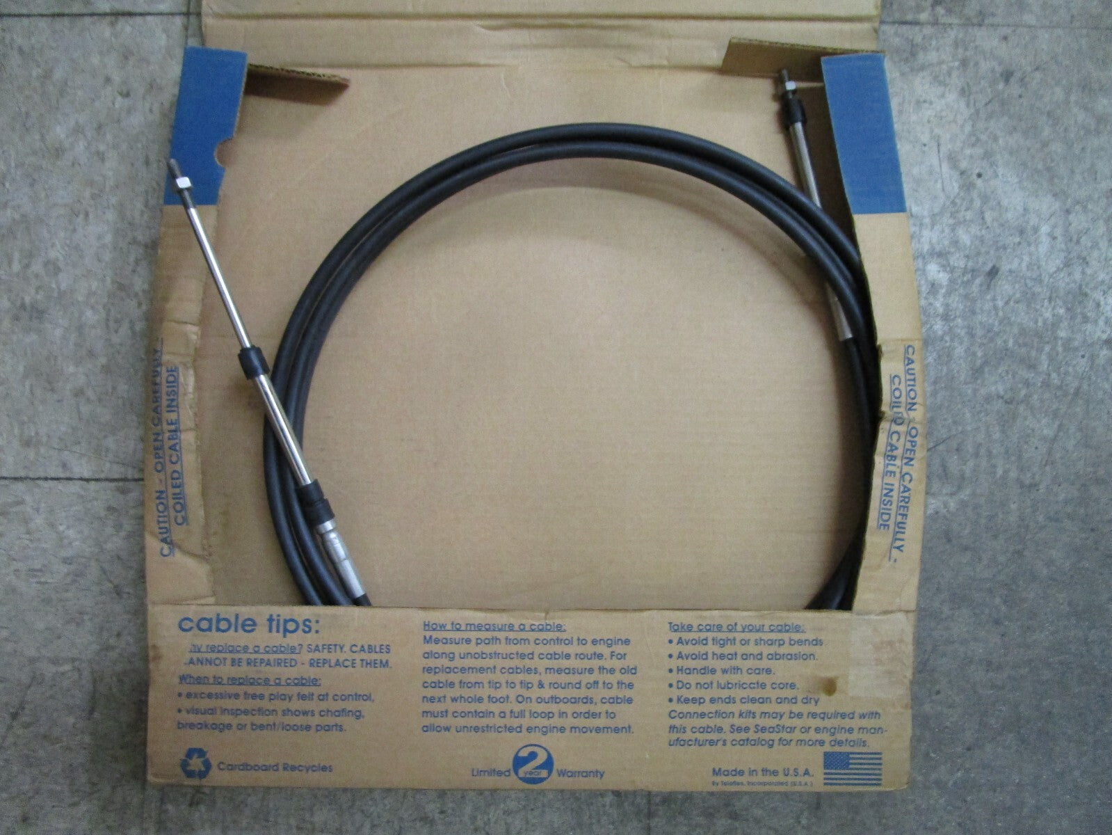 *NEW* 0820 Teleflex 14' Control Cable CC69314