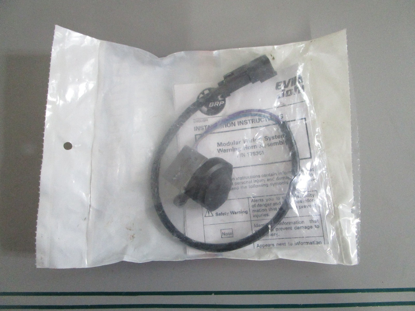OMC NEW OEM Warning Horn Kit Assembly 176361 Johnson Evinrude 40-90HP NOS 0820