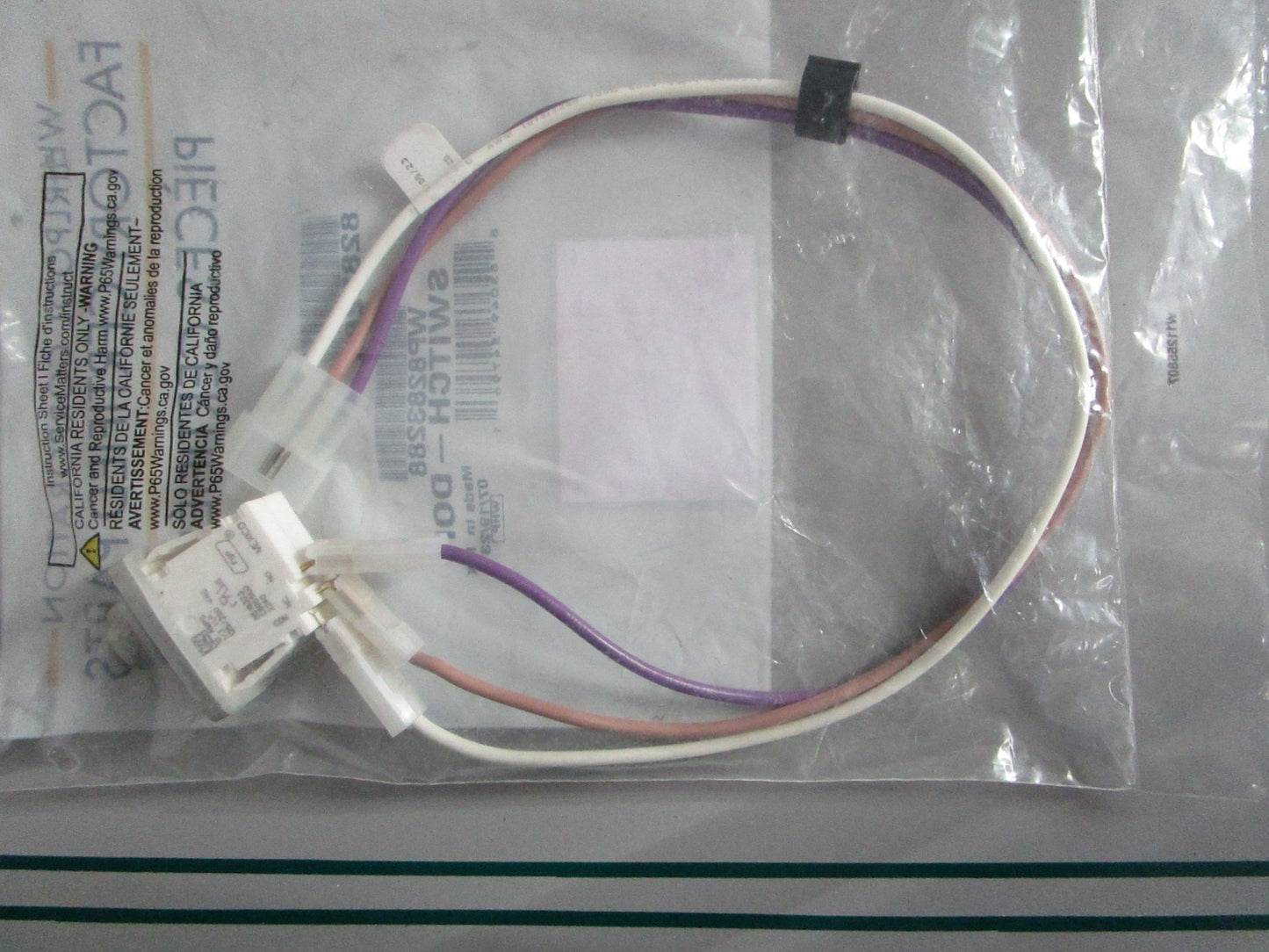 NEW OEM WP8283288 8283288 Whirlpool Dryer Door Switch 0820
