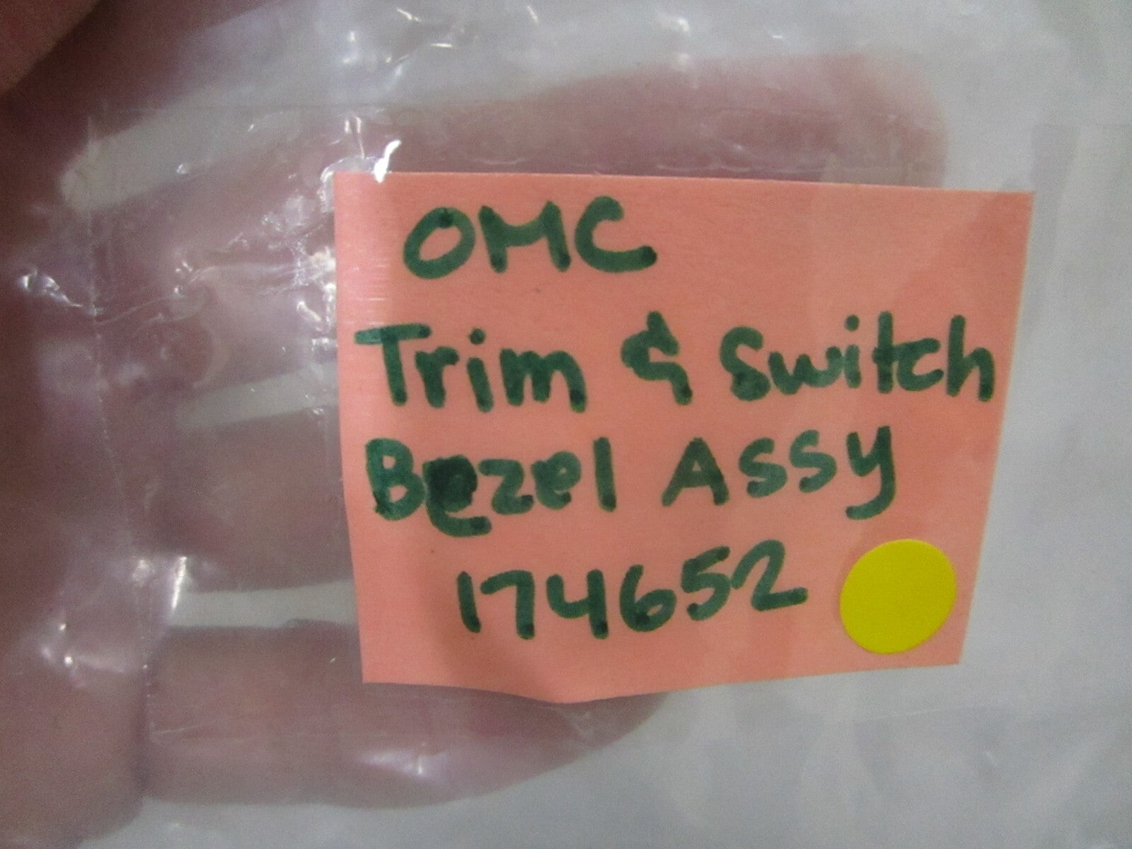 *NEW OEM* 0810 OMC Johnson Evinrude Trim & Switch Bezel Assembly 174652 0174652