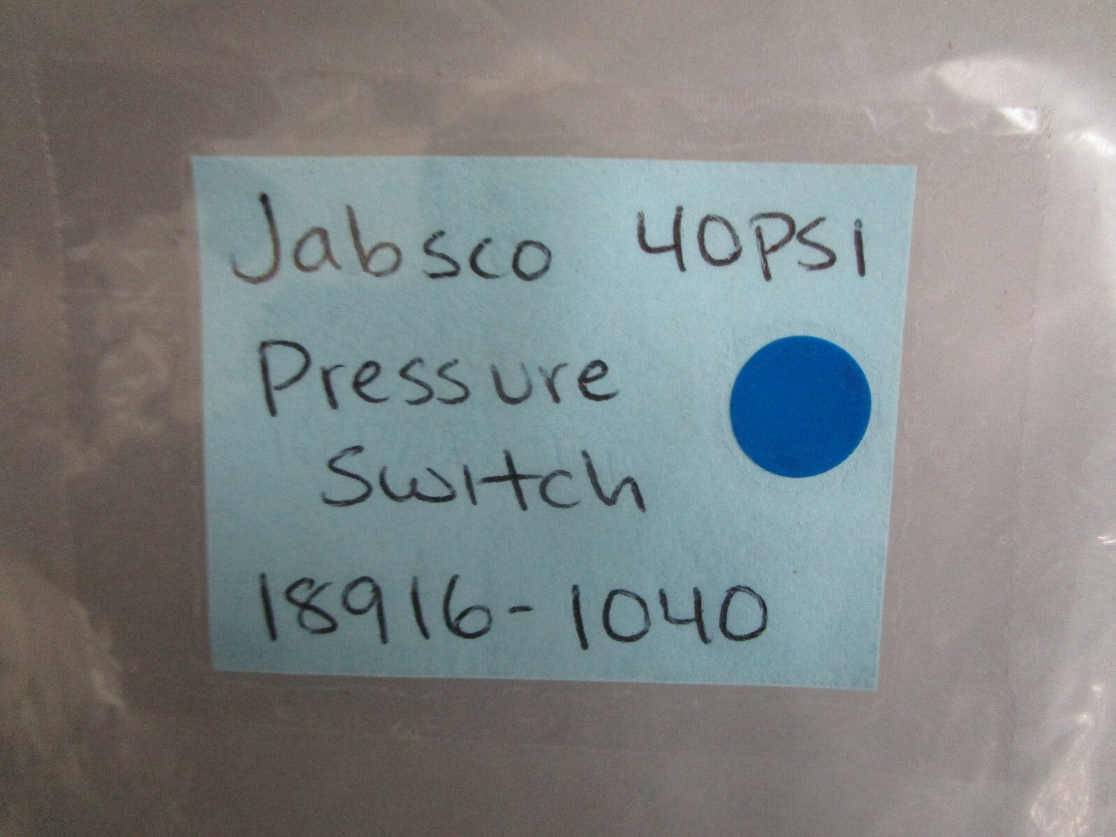 *NEW OEM* 0820 Jabsco 40PSI Pressure Switch 18916-1040