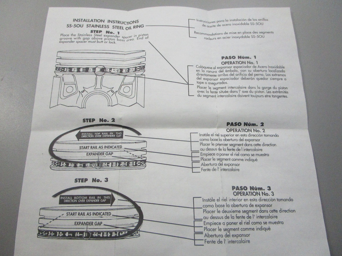 NEW 500-645 Replaces: 392331 Piston Ring Set 0810