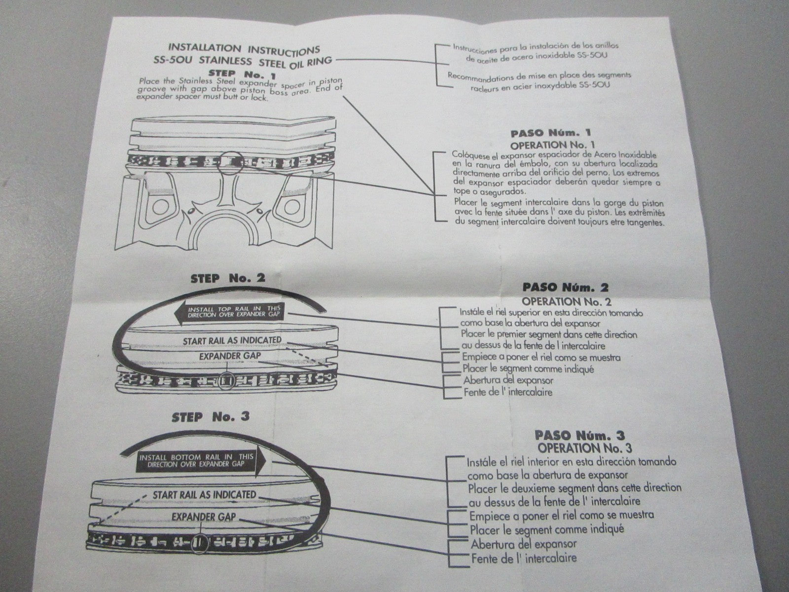 NEW 500-645 Replaces: 392331 Piston Ring Set 0810