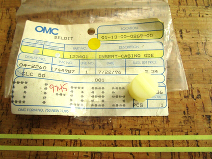 *NEW OEM* (LOT OF 2) 0750 OMC Johnson Evinrude INSERT-CASING GDE 123401 0123401