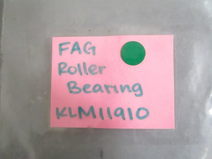 NEW OEM KLM11910 FAG Roller Bearing 0820