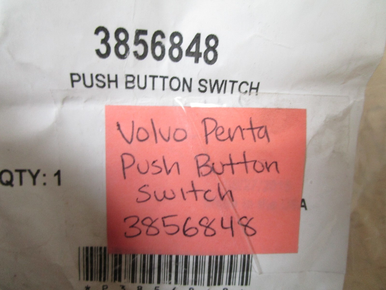 *NEW OEM* 0810 Volvo Penta Push Button Switch 3856848
