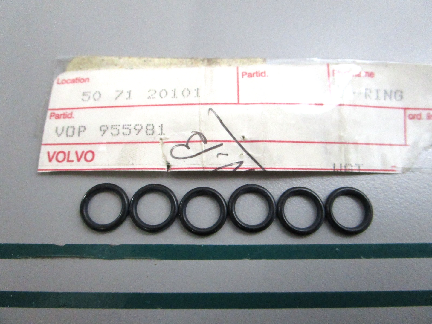 NEW OEM (LOT OF 6) 955981 Volvo Penta O-Ring 0810