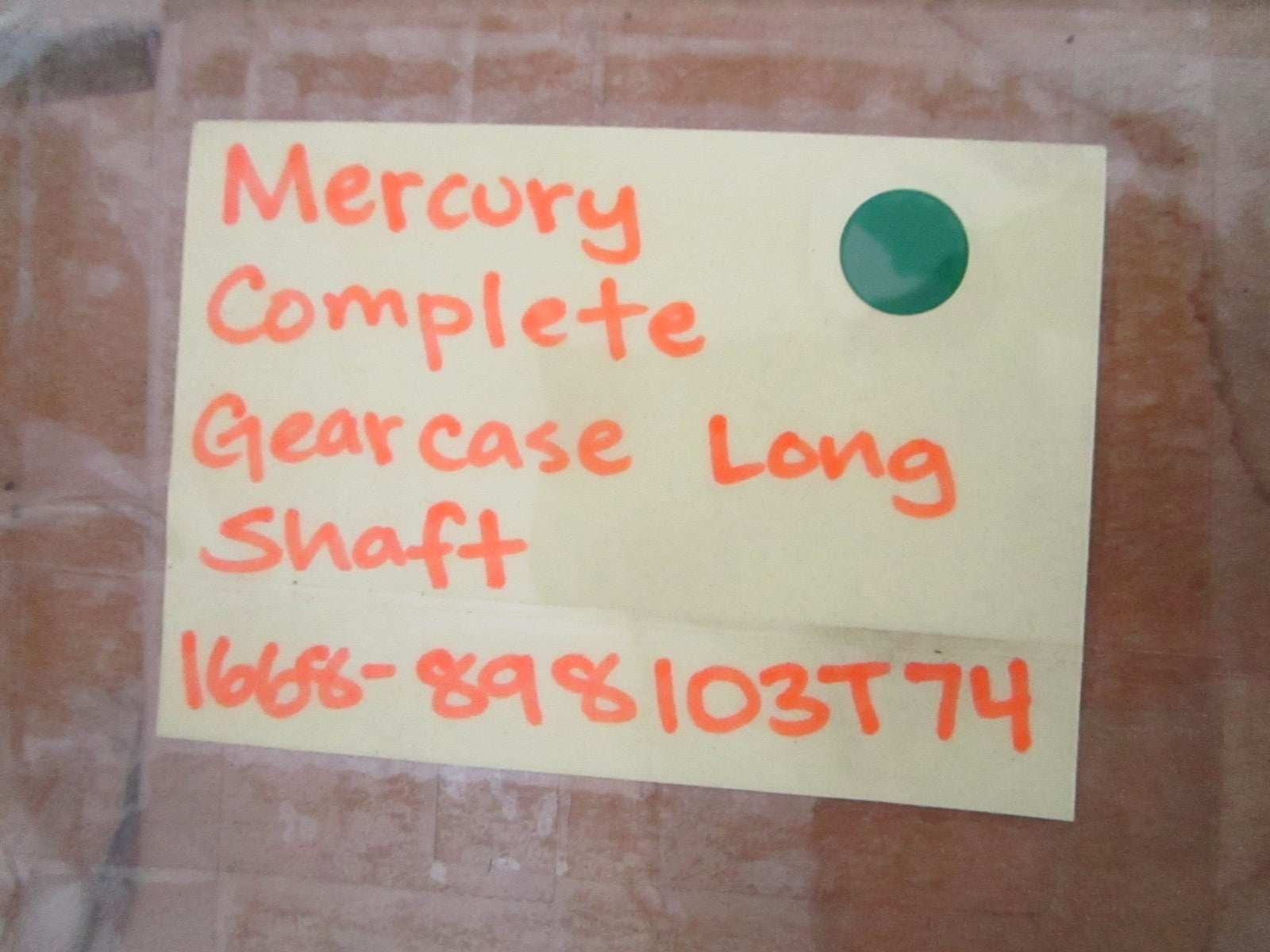 NEW OEM 1668-898103T74 Mercury Quicksilver Complete Gearcase Long Shaft 0820