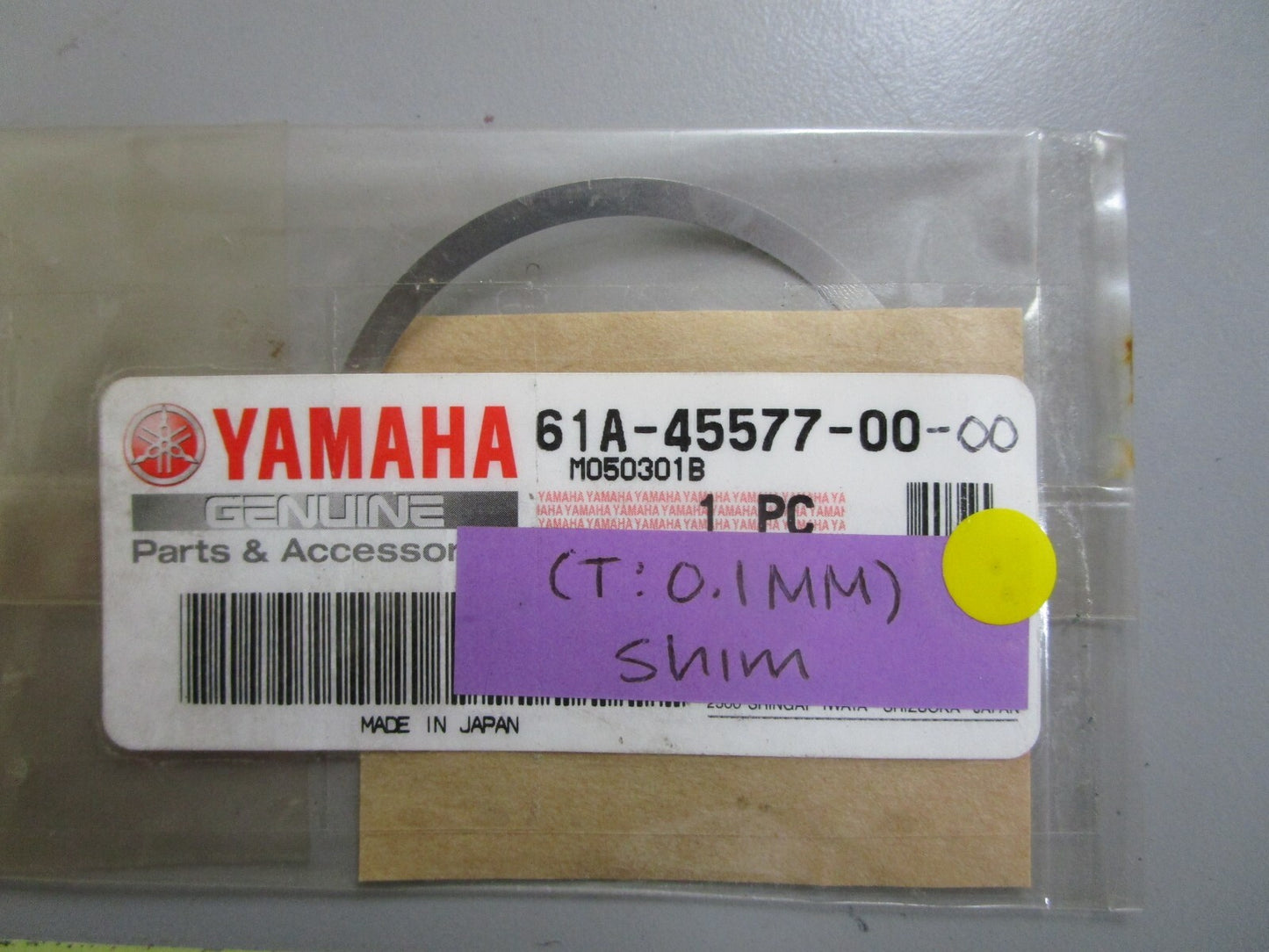 *NEW OEM* 0810 Yamaha (T: 0.1MM) Shim 61A-45577-00-00