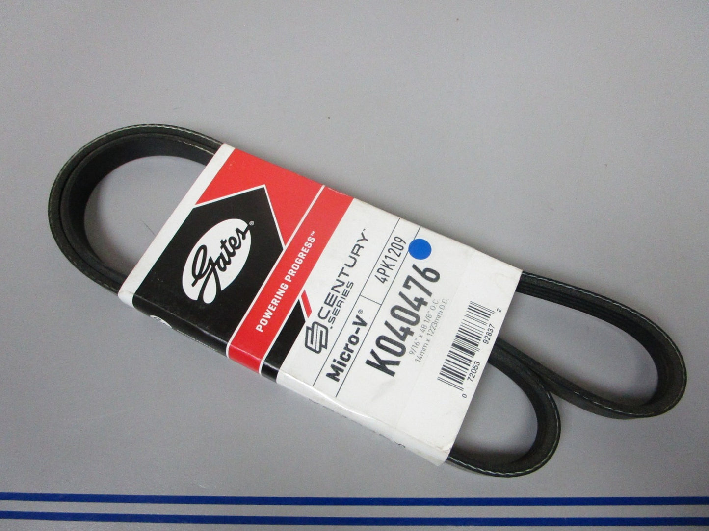 NEW K040476 Gates Micro-V 9/16" x 48 ⅛" Serpentine Belt 0720