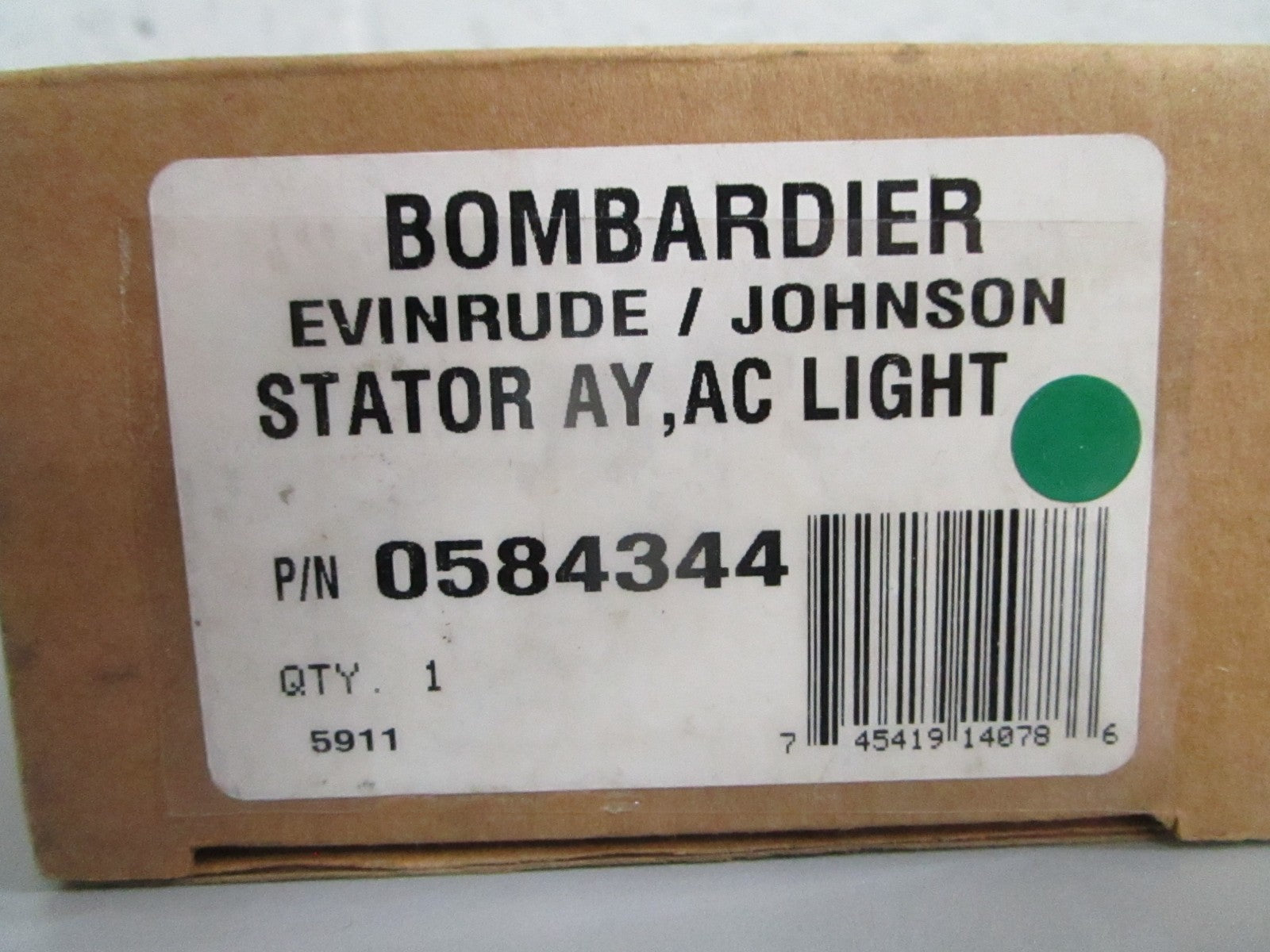 NEW OEM 584344 0584344 OMC Johnson Evinrude AC Light Stator Assy 0820