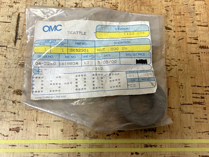 *NEW OEM* 0810 OMC Johnson Evinrude .000" Nut 3852301