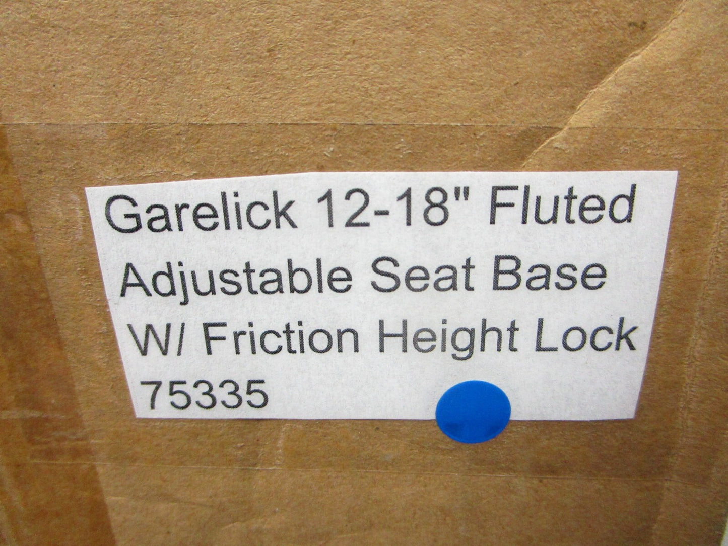 *NEW* 0720 Garelick 12" - 18" Fluted Adjustable Seat Base & Friction Height Lock