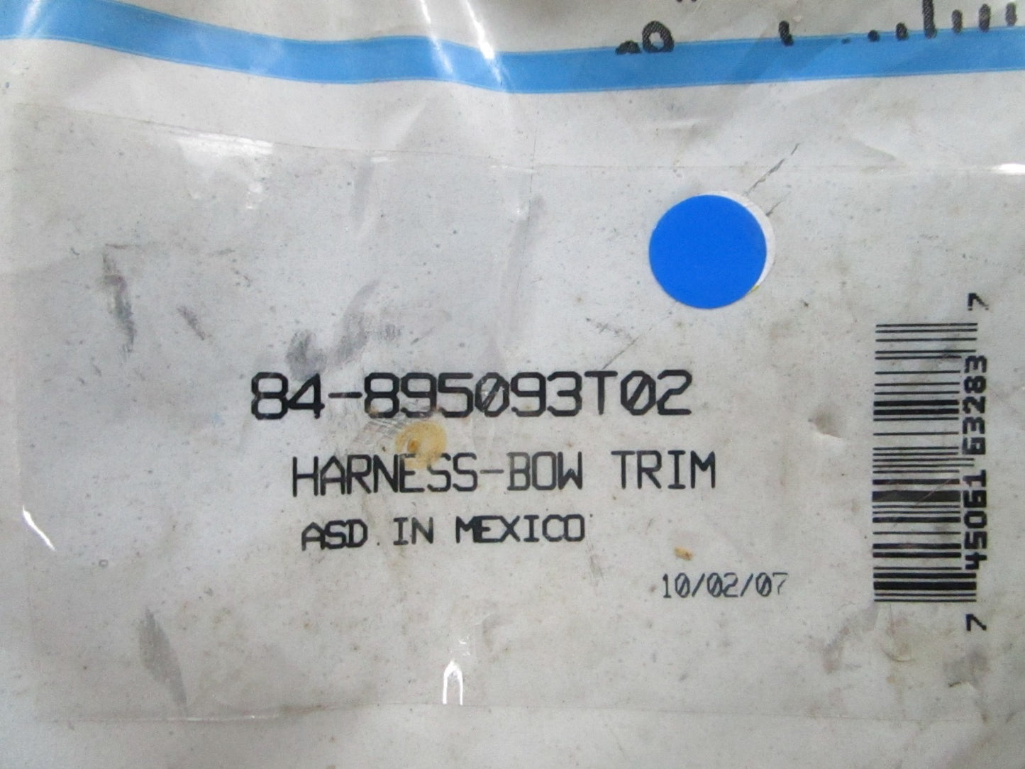 *NEW OEM* 0810 Mercury Quicksilver Bow Trim Harness 84-895093TT02