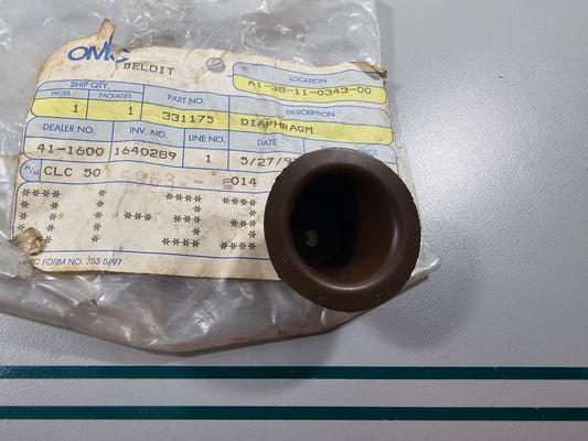 NEW OEM 331175 0331175 OMC Johnson Evinrude Diaphragm 0810
