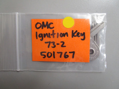 *NEW OEM* 0810 OMC Johnson Evinrude Ignition Key 73-2 501767 0501767