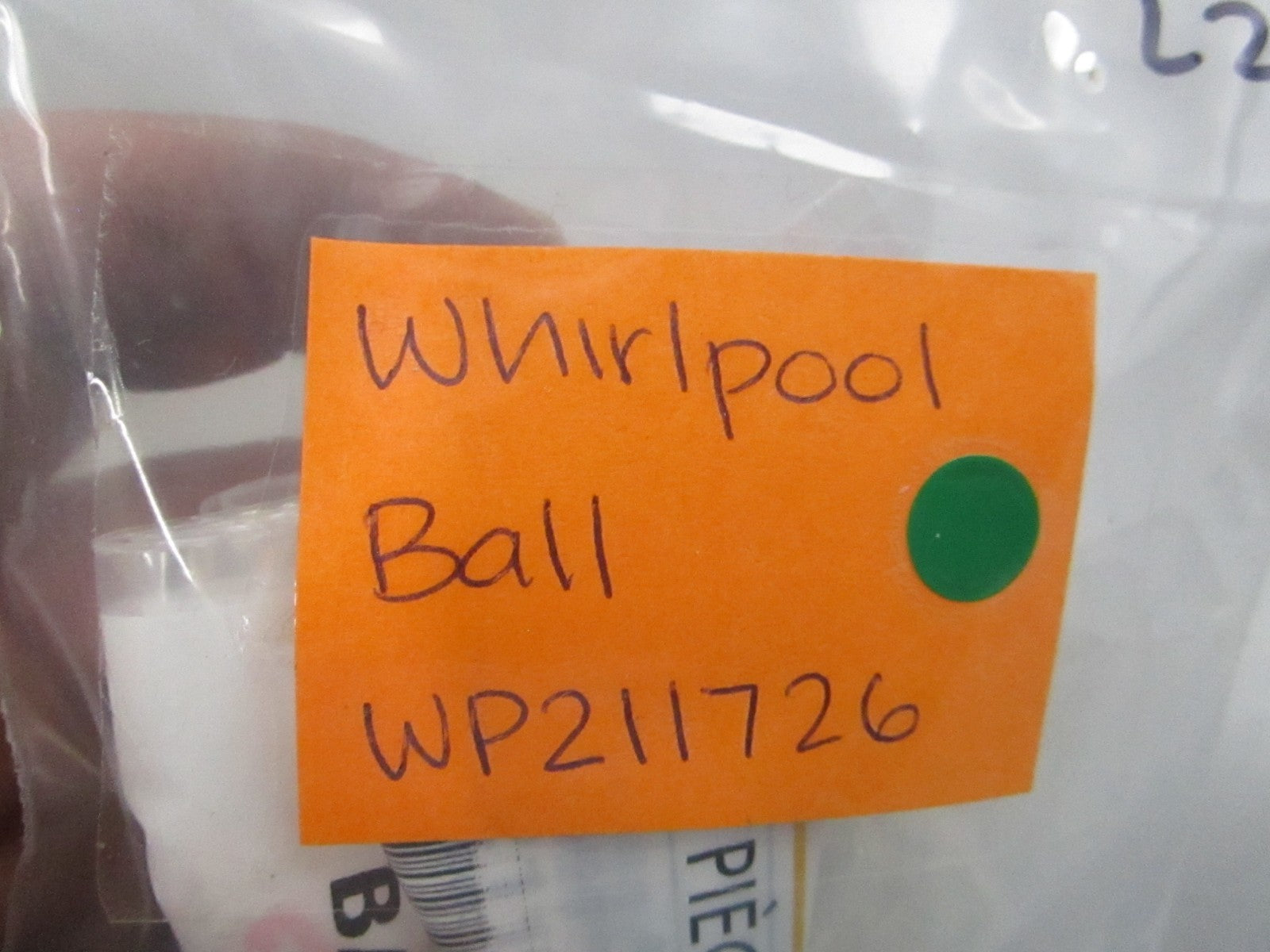 NEW OEM (LOT OF 2) WP211726 Whirlpool Ball 0810