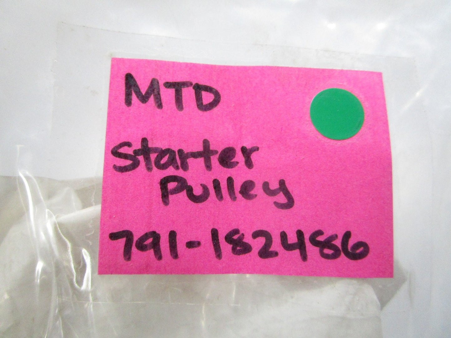 NEW OEM 791-182486 MTD Starter Pulley 0810