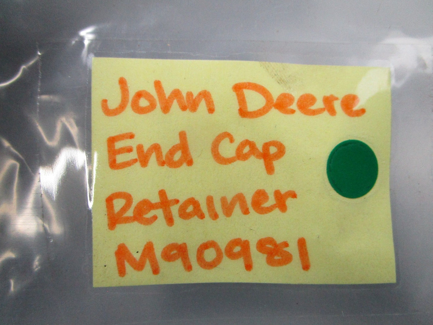 NEW OEM (LOT OF 2) M90981 John Deere End Cap Retainer 0810