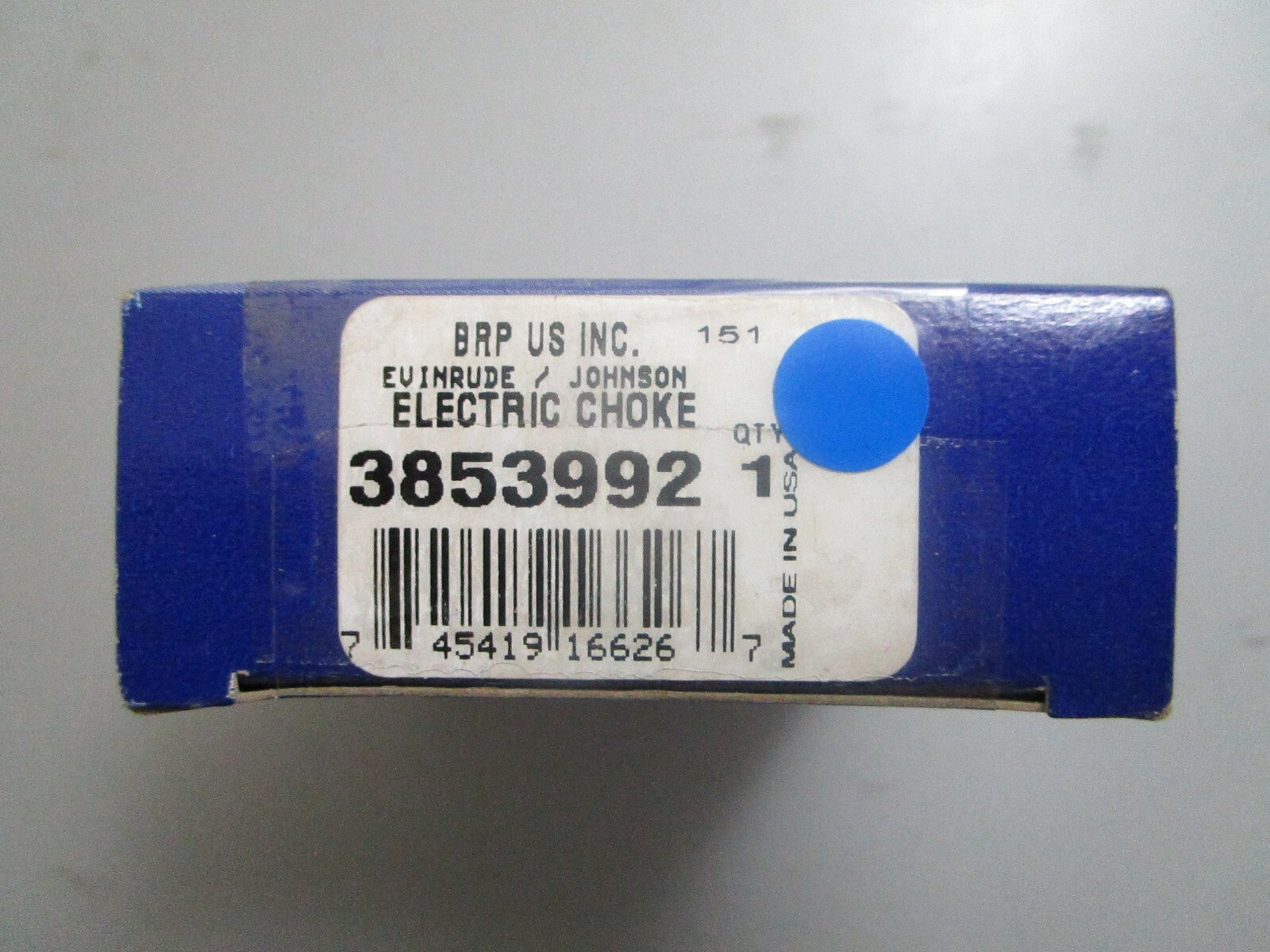 *NEW OEM* 0820 OMC Johnson Evinrude Electric Choke 3853992