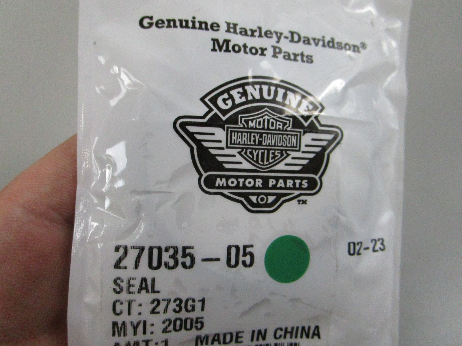 NEW OEM 27035-05 Harley Davidson Seal 0810