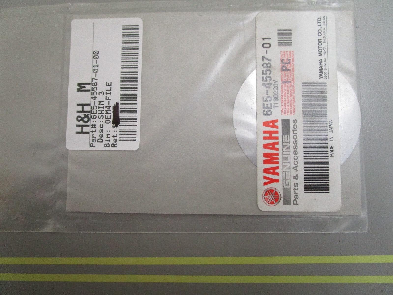 *NEW OEM* 0810 Yamaha Shim 6E5-45587-01-00