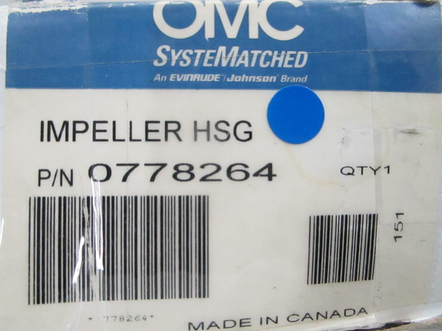 *NEW OEM* 0810 OMC Johnson Evinrude Impeller Housing 778264 0778264