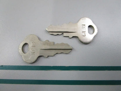 NEW OEM (LOT OF 2) 501534 0501534 OMC Johnson Evinrude KF 19 Ignition Key 0810