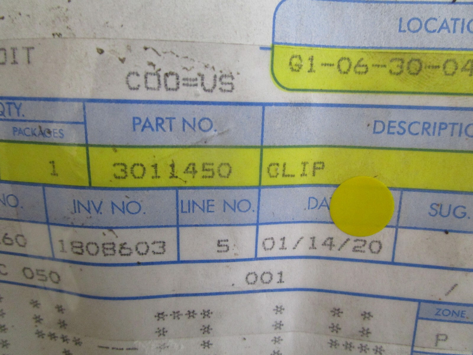 *NEW OEM* 0810 OMC Johnson Evinrude Clip 3011450