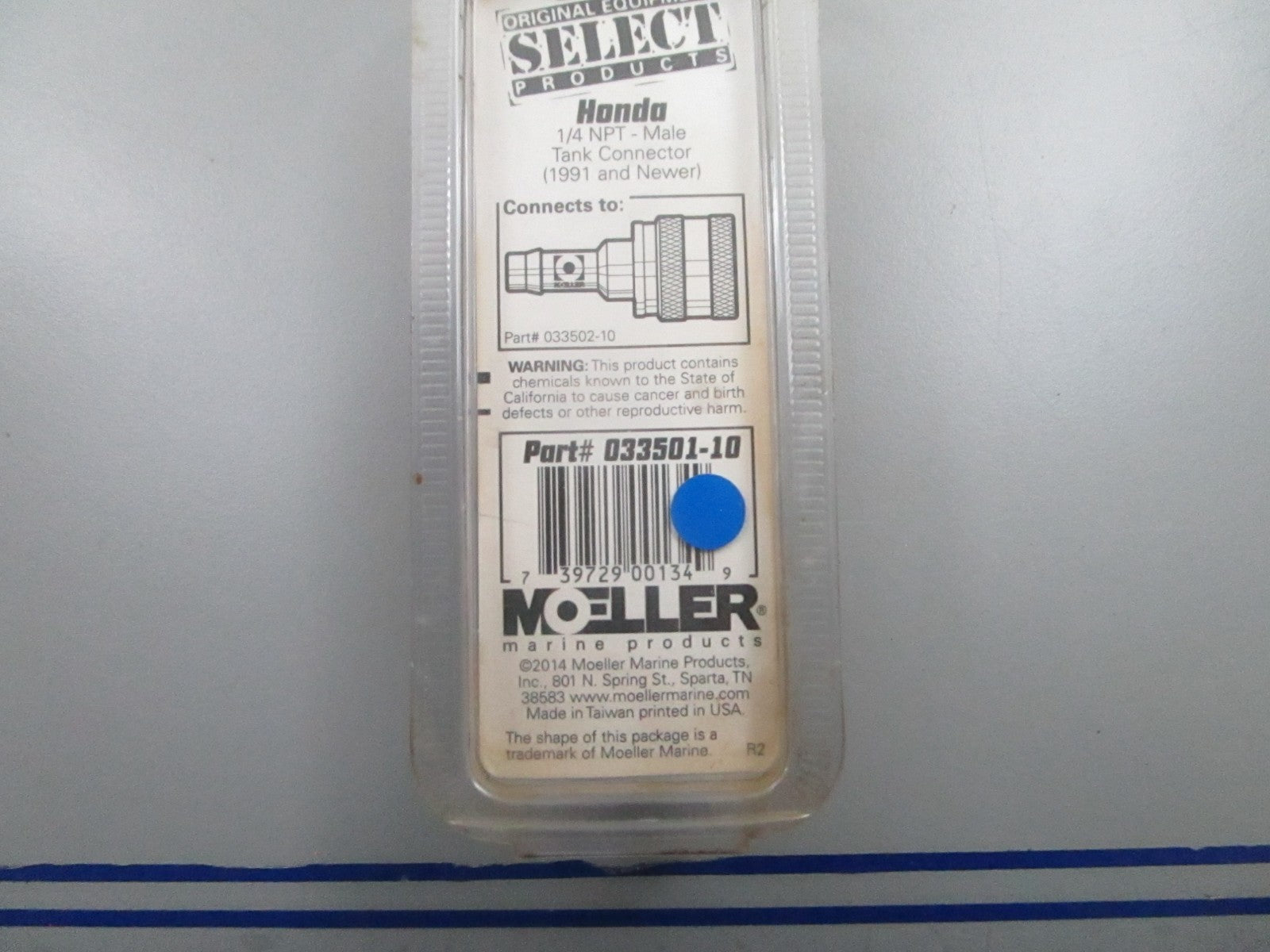 *NEW* 0810 Moeller Fuel Fitting Tank Connector 033501-10