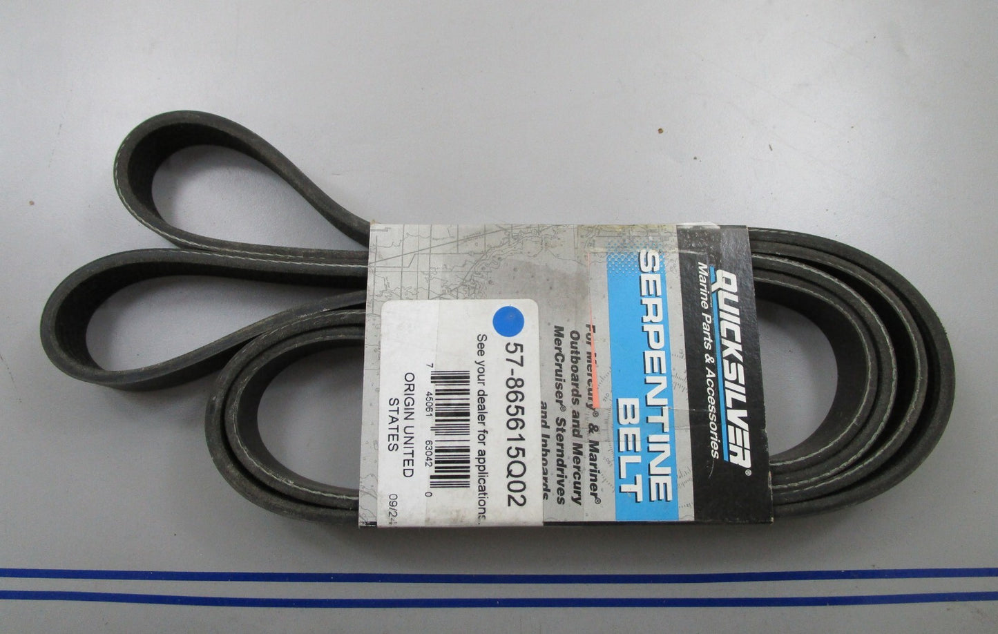 *NEW OEM* 0820 Mercury Quicksilver Serpentine Belt 57-865615Q02