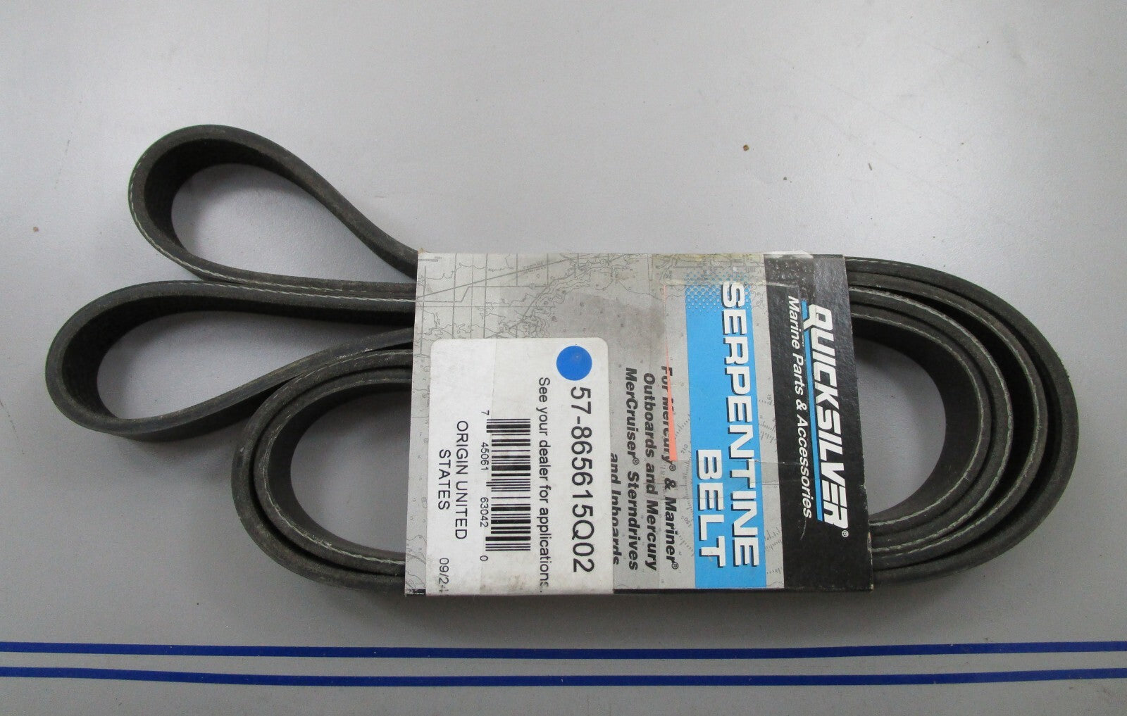 *NEW OEM* 0820 Mercury Quicksilver Serpentine Belt 57-865615Q02