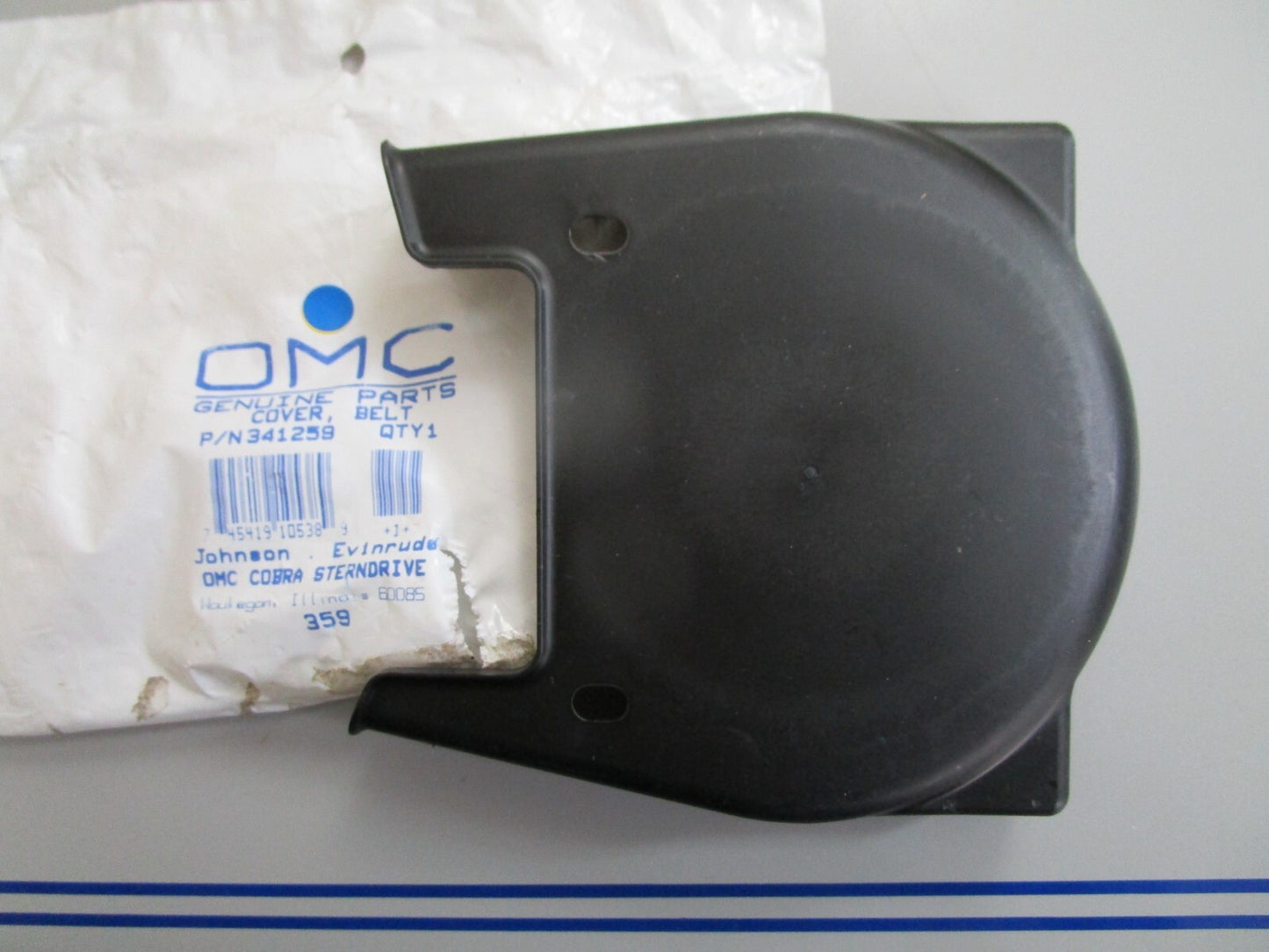*NEW OEM* 0810 OMC Johnson Evinrude Belt Cover 341259 0341259