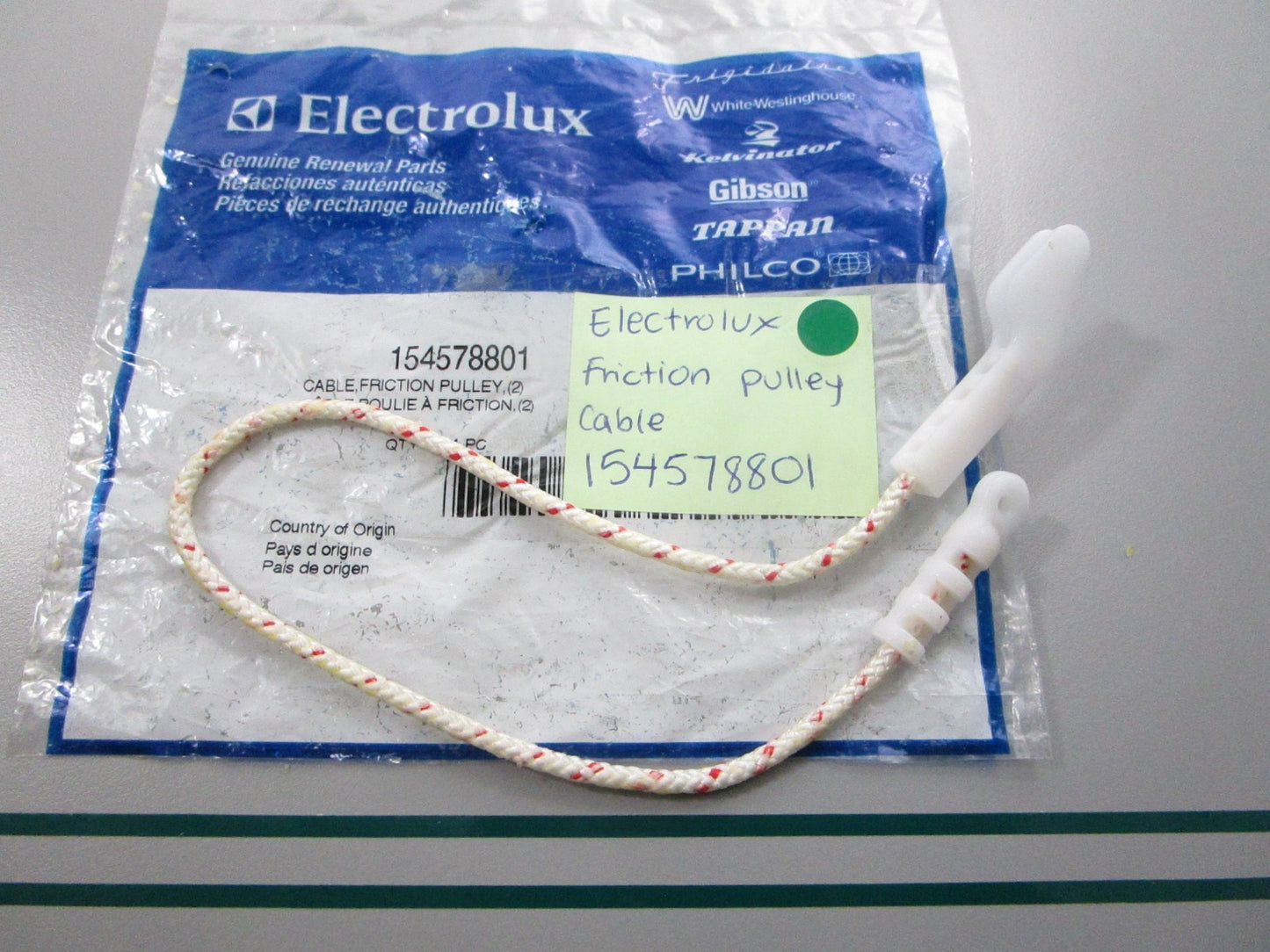 NEW OEM 154578801 Electrolux Friction Pulley Cable 0810