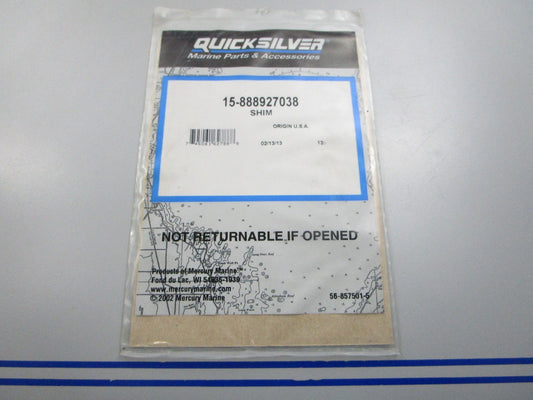 NEW OEM 15-888927038 Mercury Quicksilver Shim 0810