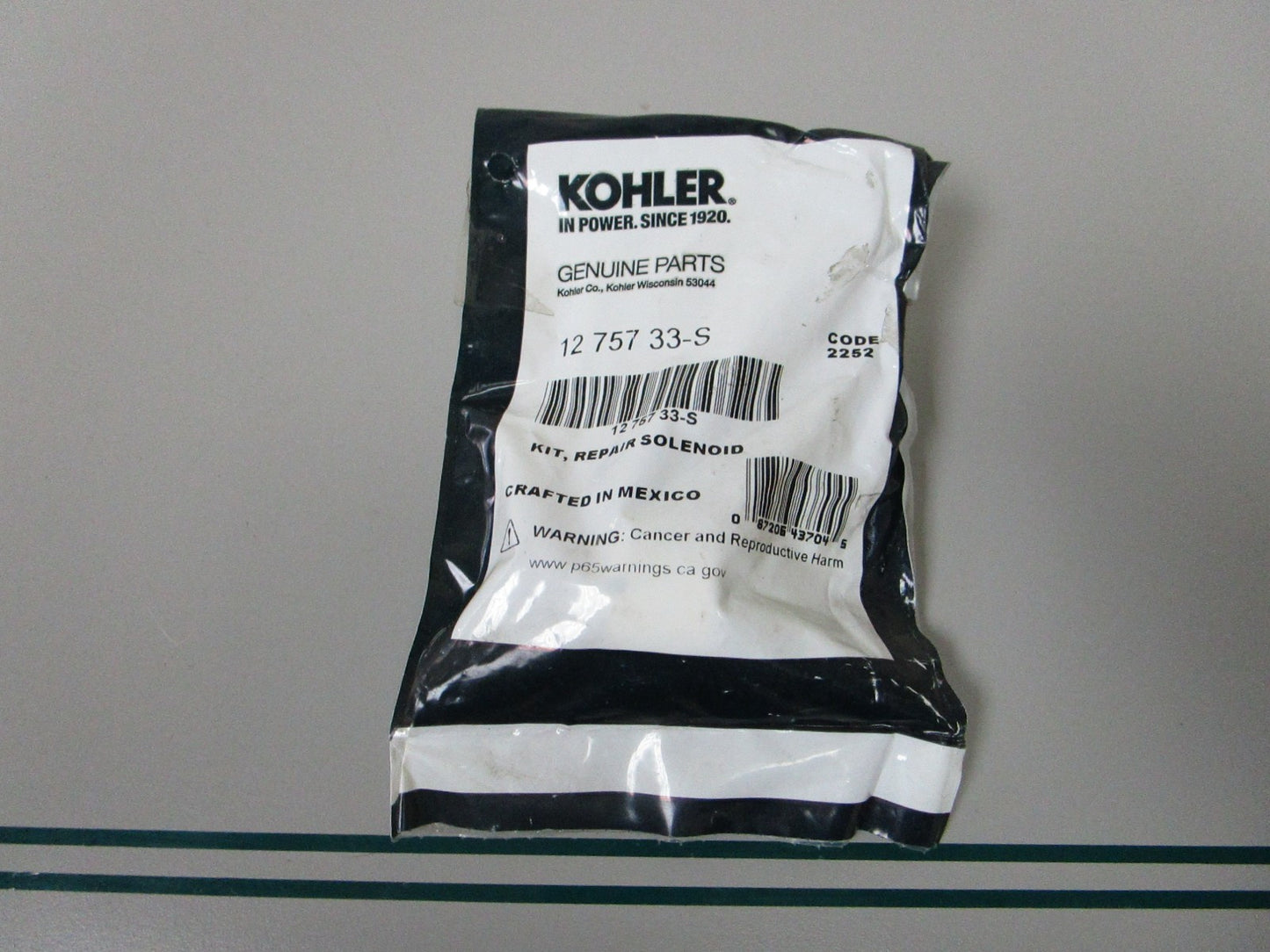 NEW OEM 12 757 33-S Kohler Solenoid Repair Kit 0810