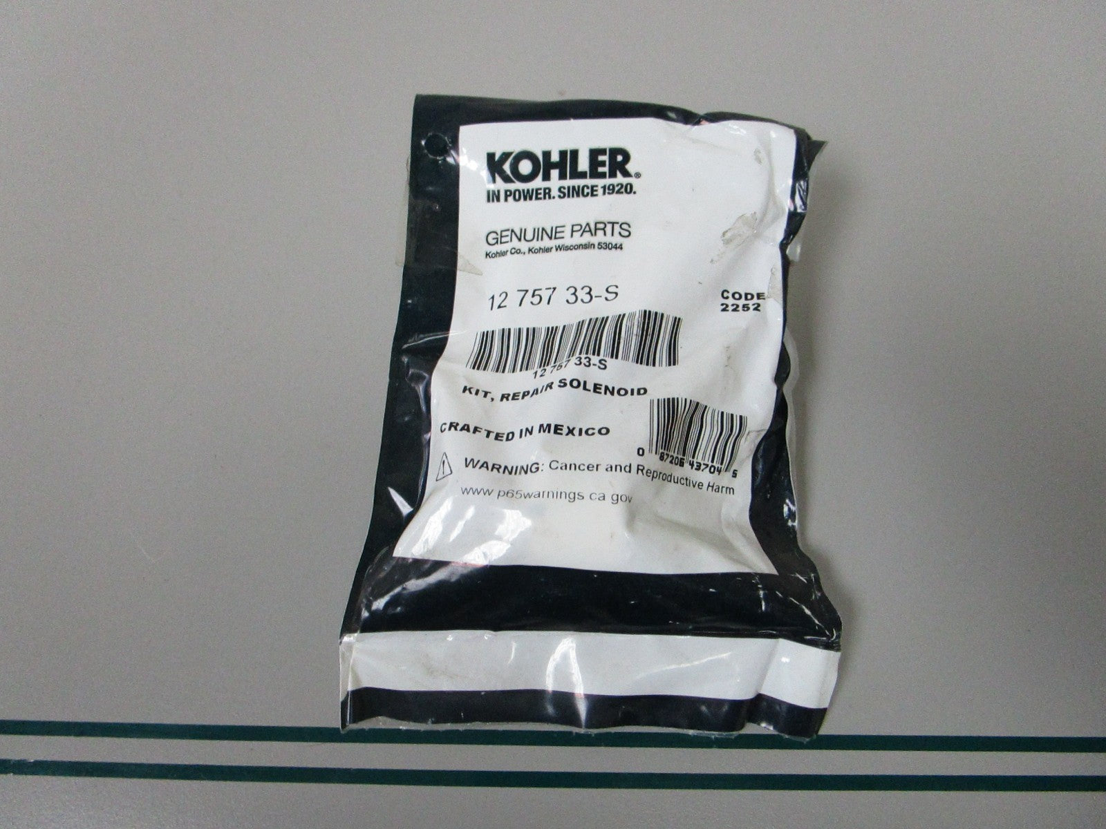 NEW OEM 12 757 33-S Kohler Solenoid Repair Kit 0810