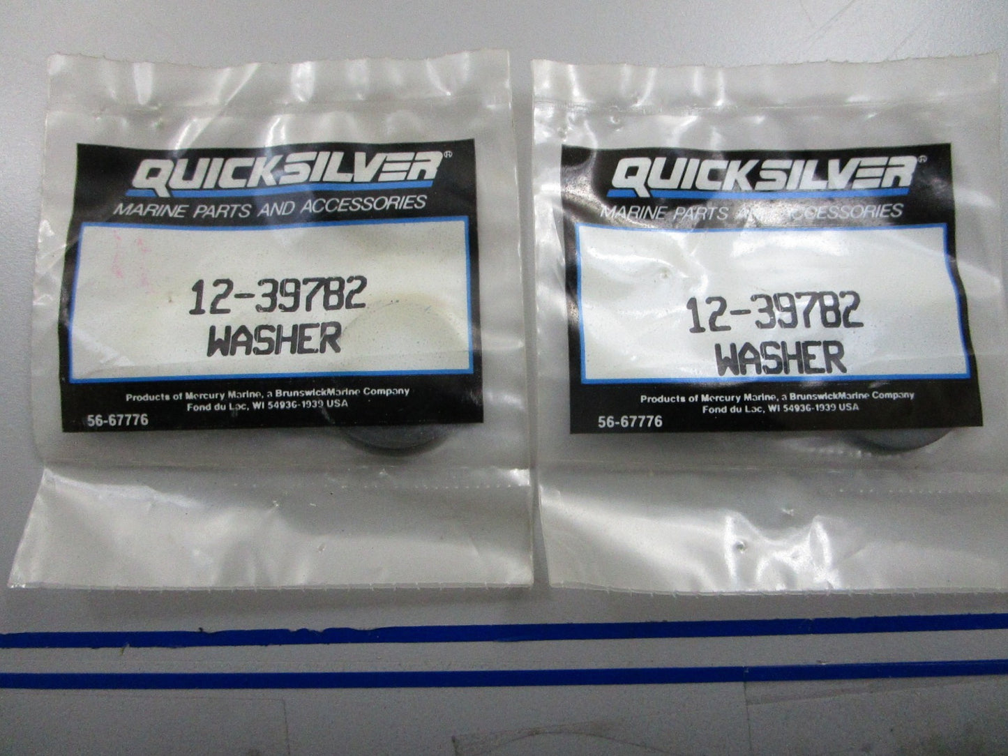 *NEW OEM* (LOT OF 2) 0810 Mercury Quicksilver Washer 12-39782
