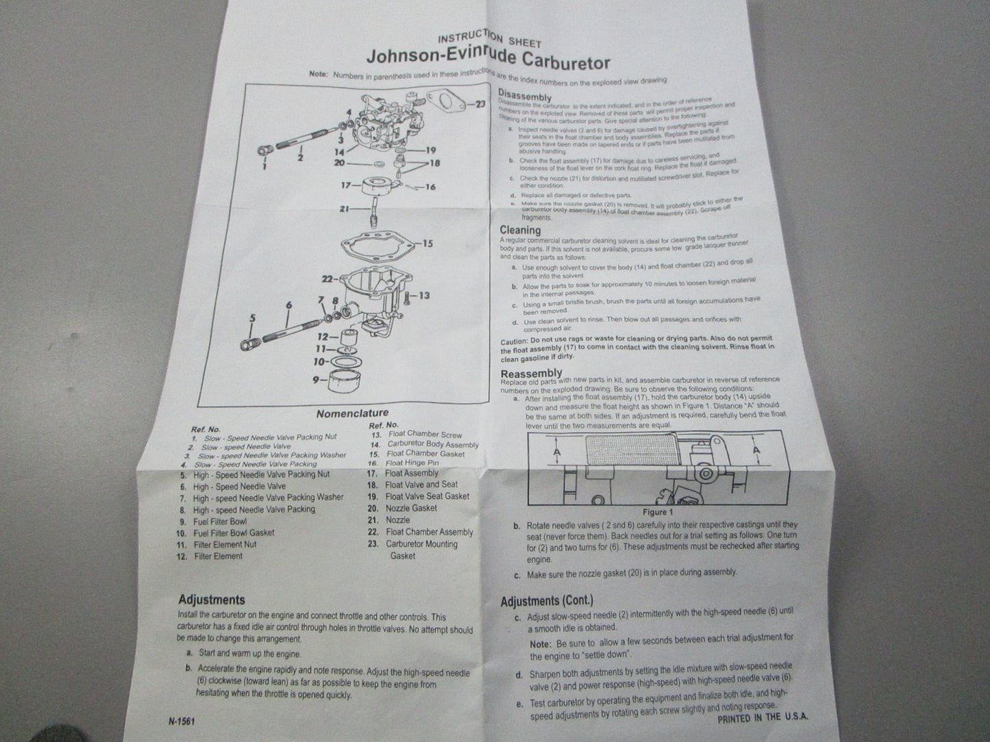 NEW 18-7043 Replaces: 382047 3832049 383052 18-7765 Carburetor Kit 0810