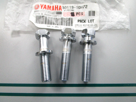 NEW OEM (LOT OF 3) 90119-10M72-00 Yamaha Bolt 0810