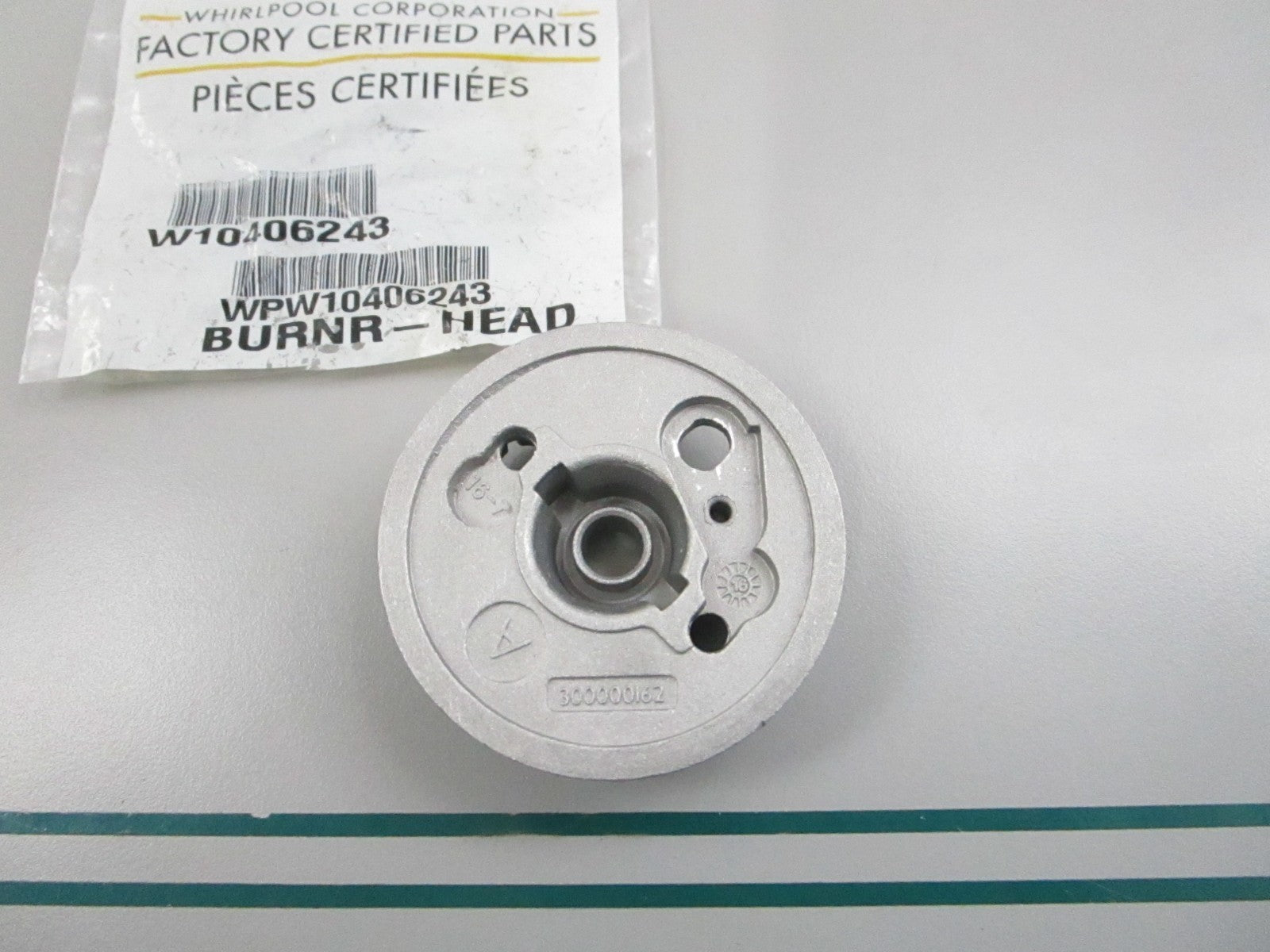 NEW OEM WPW10406243 Whirlpool Burner 0810