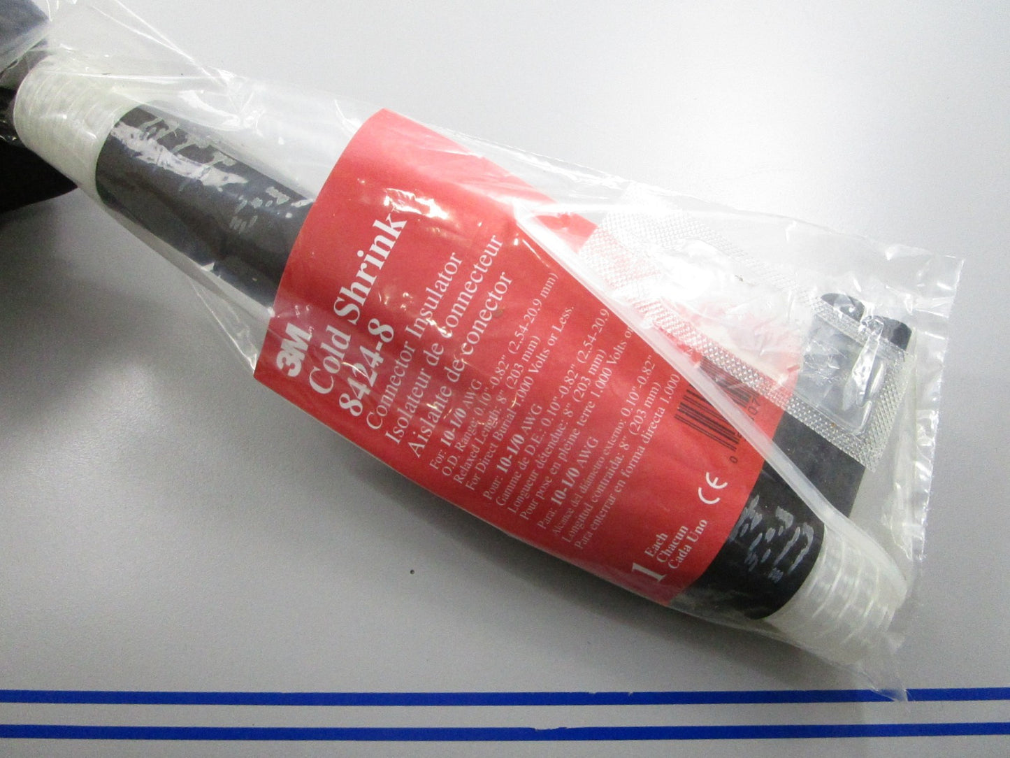 *NEW* 0810 3M 10-1/0 AWG Cold Shrink Connector Insulator 8424-8