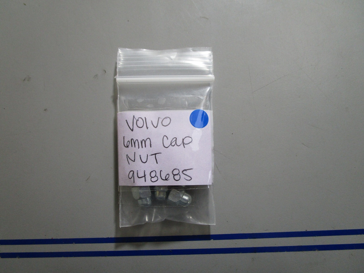 *NEW OEM* (LOT OF 9) 0810 Volvo Penta 6MM Cap Nut 948685