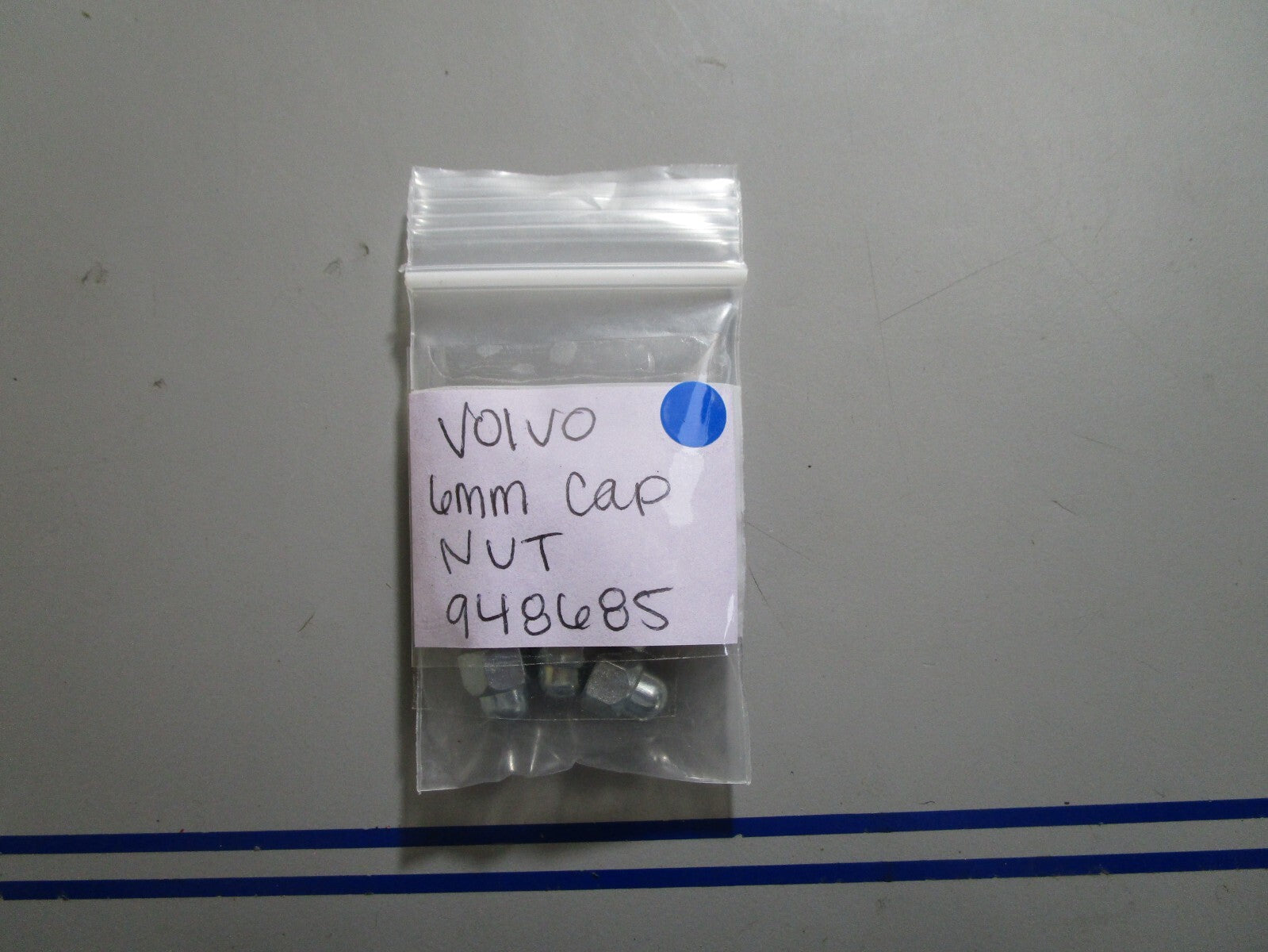 *NEW OEM* (LOT OF 9) 0810 Volvo Penta 6MM Cap Nut 948685