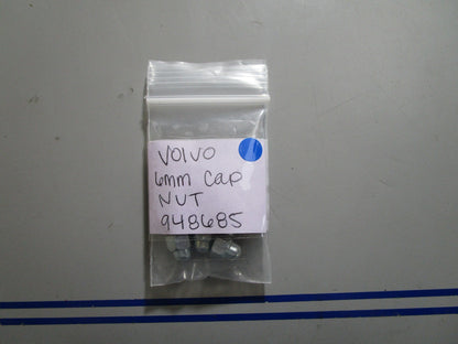 *NEW OEM* (LOT OF 9) 0810 Volvo Penta 6MM Cap Nut 948685