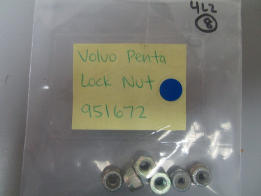 *NEW OEM* (LOT OF 2) 0810 Volvo Penta Lock Nut 951672
