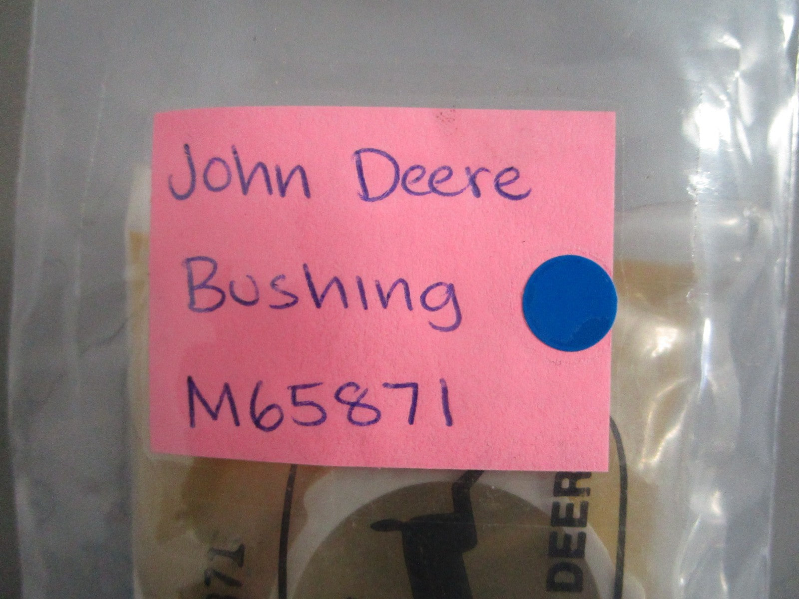 NEW OEM M65871 John Deere Bushing 0820